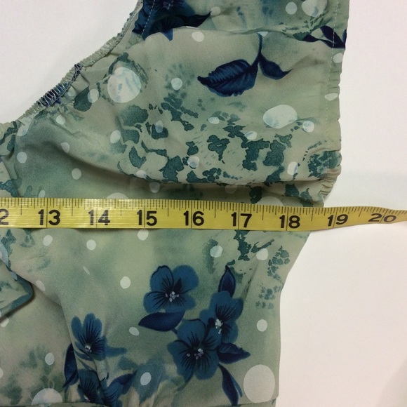 Nicolete Green/Blue Floral Dress - Picture 8 of 12